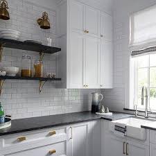 white cabinets gray granite countertops