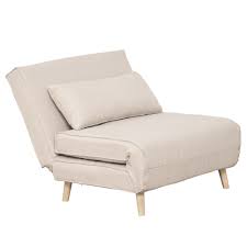 homcom sofá cama individual tapizada