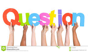Diverse Hands Holding the Word Question Stock Photo Image of