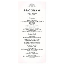 Modern Wedding Program Templates Printable Wedding Program Wedding