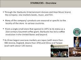 Case Studies Starbucks International Operations Business Strategy 