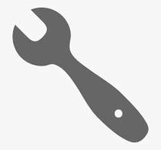Tool, Wrench, Spanner, Single, Monochrome, Silhouette - Grey Tool Clip Art, HD Png Download - kindpng