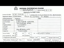 Mar 05, 2020 · loyalty rewards programme on debit cards: How To Fill Atm Debit Card Form Of Indian Overseas Bank Youtube