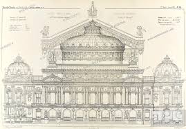 front elevation of the opera garnier