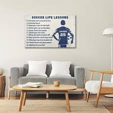 Soccer Poster Canvas Wall Art