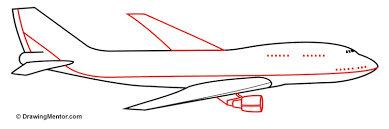 Begin by drawing two diagonally slanted curved lines, roughly parallel to one another. How To Draw A Plane Tutorial