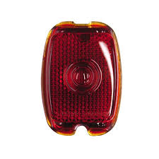 Old School Glass Tail Lamp Lens Fits 37 38 Chevy Tail Light