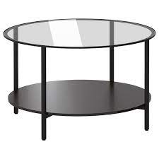 Product details the round shape gives you a generous table top for trays, coffee or tea services. Vittsjo Coffee Table Black Brown Glass 29 1 2 Ikea