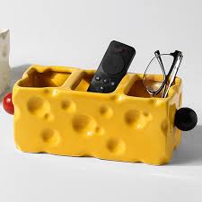 cheese block ceramic storage box