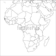Signs And Info Blank Africa Map Stock Illustration