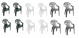 low back plastic garden chair stackable