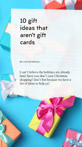 10 gift ideas that aren t gift cards