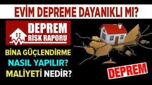 Evim depreme dayanıklı mı, nasıl öğrenirim? Deprem risk raporu nasıl  alınır? - YouTube