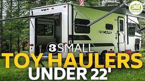 3 small toy hauler cer trailers with