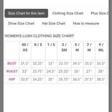 Particular Lush Clothing Size Chart Loreal Medium Blonde