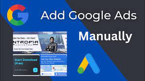 google ads manually on your