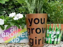 3 ways to make flower pots with words