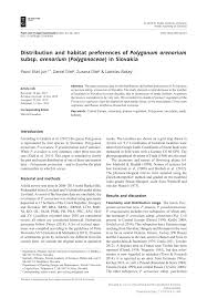(PDF) Distribution and habitat preferences of Polygonum arenarium ...