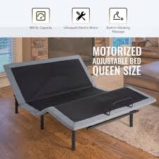 Adjustable Massage Bed Frame Queen Size