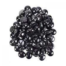 Decorative Glass Gems Black