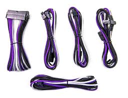 Pc Case Gear Pccg Sleeved Cable Extension Kit Grape Blast