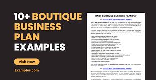 Boutique Business Plan 10 Examples
