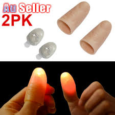 Toys Hobbies 1 3 5pcs Led Magic Light Up Silicone Thumb Props Fingers Trick Lights Prank New Sportsedge Co In