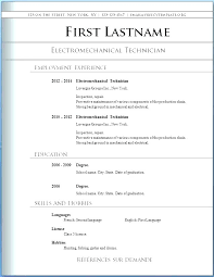 Resume Template Word Format Resume Free Download Diacoblog Com
