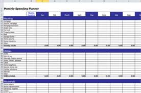 Monthly Expense Tracker Calculator Spending Planner Personal