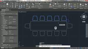 Drawing Basic Furniture Dining Room In Autocad