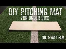 diy pitching mat you