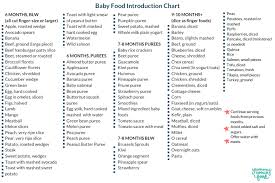 printable baby food chart blw purees