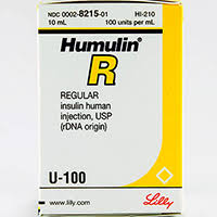 Humulin R U 100 Dosage Rx Info Uses Side Effects