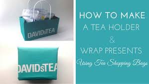 wrap gifts using tea ping bags