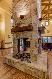 Fireplace With Rustic Mantels