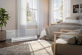 hang curtains with baseboard heaters