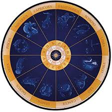 Amazon Com Printing Round Rug Astrology Natal Birth Chart