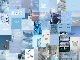 Add your own pictures and personality to get the look you want. Blue Collage Aesthetic Laptop Wallpaper Page 1 Line 17qq Com