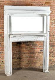 beveled mirror and fluted columns