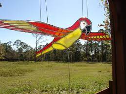 Stained Glass 3d Flying Birds Mobile