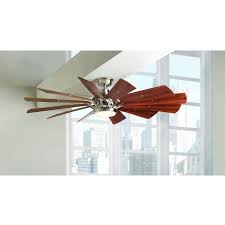 Details About Rustic Ceiling Fan 60 Inch Led Light Remote
