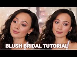 blush toned bridal makeup tutorial