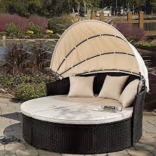 Devoko Outdoor Patio Round Daybed With