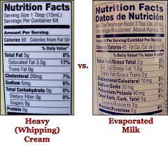 heavy cream vs evaporated milk