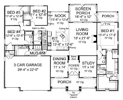 House Plans Blueprints 4 Bedrooms
