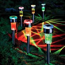 Solar Stake Lights Colour Changing 6 Pack
