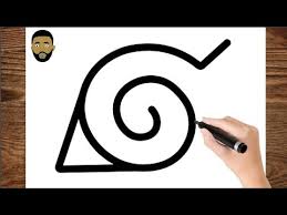 how to draw the leaf village symbol