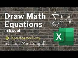 Draw Math Equations In Excel