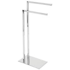 Wood, stain, protective finish, stainless steel cleats, stainless steel we absolutely love this shelf for our half bathroom. Mdesign Tall Stainless Steel Bathroom Towel Storage Rack Holder Chrome Target