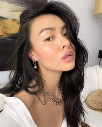 clean makeup look on asian features